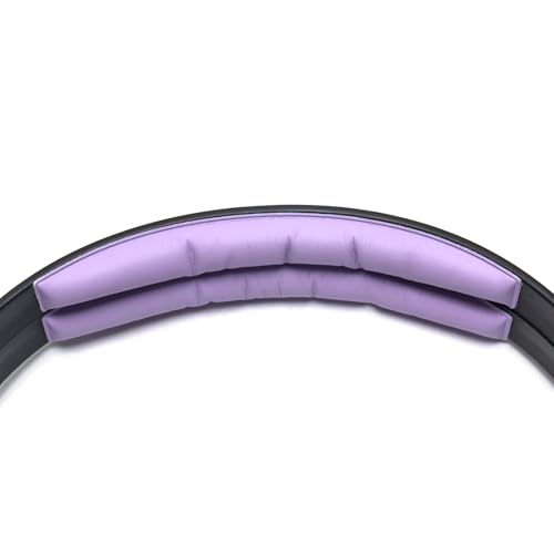 Image of Rainbow Color Ear Pads Headband Cushion Kits Compatible with Sennheiser HD25 HD250BT HD25-ll HD25S Il HMD25 Headphone Foam Covers (Purple LR Sets)