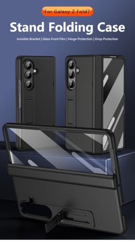 Coque Samsung Z Fold7 silicone rigide gris design épuré antichoc premium - 6