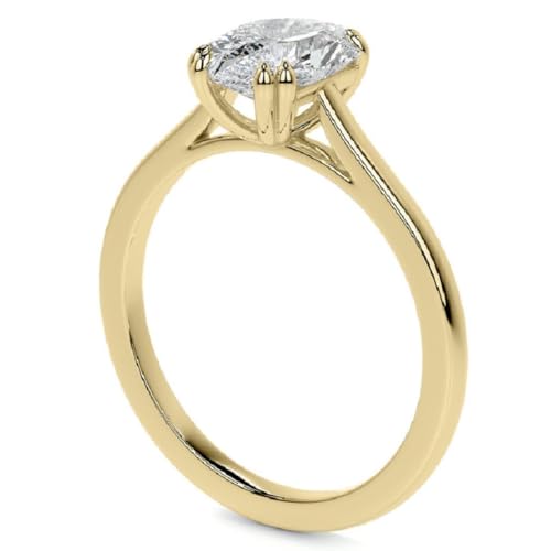 1CT-4CT Dutch Marquise Cut Solitaire Anniversary Ring Handmade Wedding Ring for Women Engagement Promise Gift for Her Moissanite3