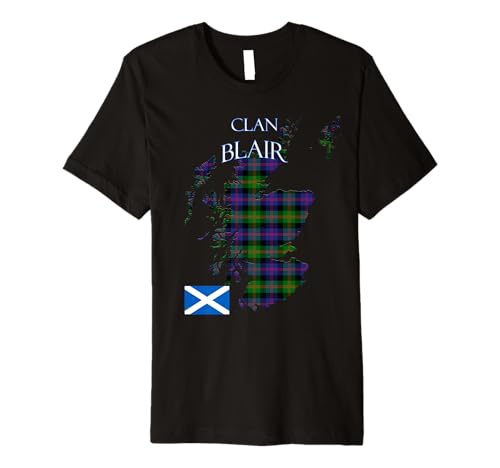 Blair Scottish Clan Tartan Scotland Premium T-Shirt