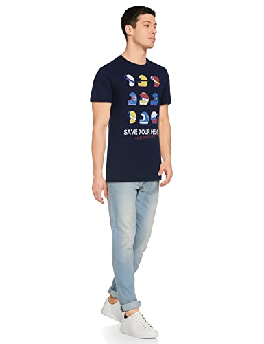 Image of Max Men's Printed Slim Fit T-Shirt