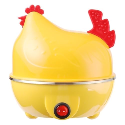 Cuociuova per 7 uova, 350 W, con spegnimento automatico e protezione contro la combustione a secco, compatto e facile da usare per una cottura sicura nell'uso quotidiano