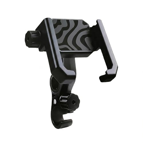 スマホホルダー 自転車 スマホスタンド クイック取付 携帯ホルダー 片手操作 落下防止 360°回転 取付簡単 iPhone 17 16 15 14 Pro Max Plus Android 4.7-7インチ 多機種対応 厚手ケース対応 頑丈 （ブラック）