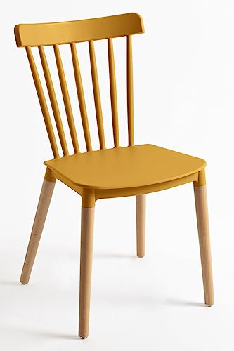 Regalos Miguel - Sillas Comedor - Silla Leka - Mostaza