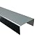 Produktbild U Profil Alu Anthrazit, 1000mm U-Profil Dekor außen 20x125x20 mm Schenkelinnenmaß aus Alu Ral7016 Anthrazitgrau 0,8 mm stark U Leiste Ral 7016,Winkelblech,