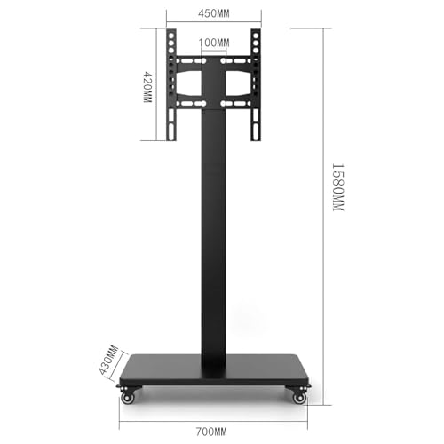 Soporte móvil para TV de 32-65 pulgadas con ruedas miniatura 2