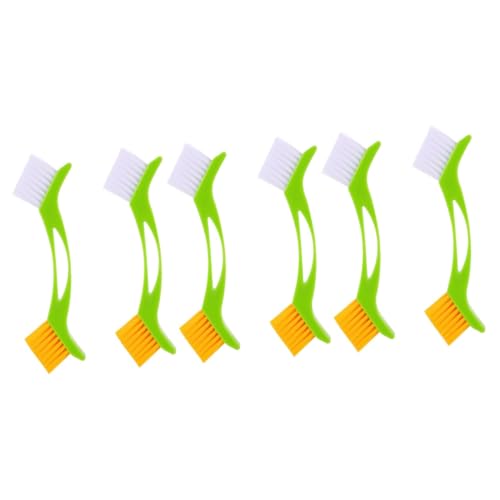 Ipetboom 6pcs Grout Cleaner Brush for Tile Cleaning Shower Mirror Scrubber Soft Synthetic Reusable Cleaning Brush Random Color