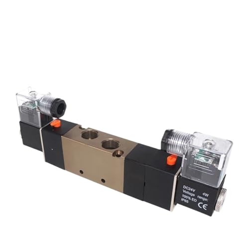 Vanne pneumatique 4V330C-10 double solénoïde 3 positions 3/8" BSPT 24V - 6