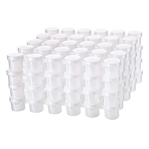 Pots de peinture étanches 5ml en plastique transparent pour mélanges d'art DIY