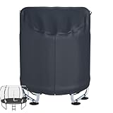 Robuste, schützende, wasserdichte Winter-Trampolinabdeckung | Ersatzbezug für elastisches Kinderbett im Freien mit Kordelzug, regenfester Sonnenschutz für runde Modelle mit Geländer