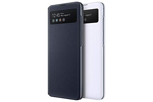 Samsung S View Smartphone Cover EF-EN770 für Galaxy Note10 Lite, Handy-Hülle, stoßfest, Schutz Case, integriertes Sichtfenster schwarz – Ansicht 5