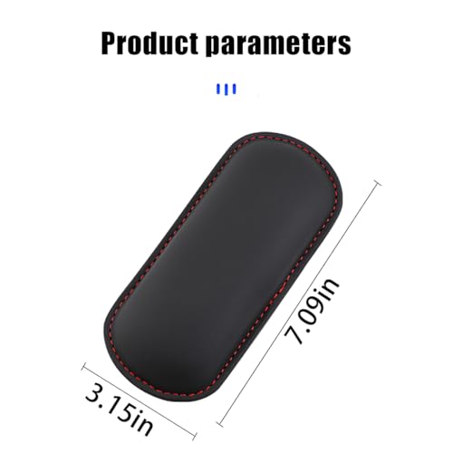 Image of Mandark Car Knee Cushion Pad, Leather Memory Foam Vehicle Door Armrest Pillow for Leg Elbow, Comfort Auto Interior Center Console Thigh Support Mat Accessories, Universal for Most Cars (Black /Red)