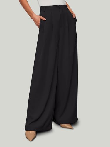 NIMIN Women Wide Leg Palazzo Pants High Waisted Business Casual Pants Dressy Loose Work Trousers 2025 Summer Slacks3