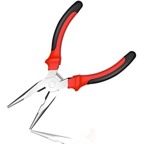 Spring Loaded Needle Nose Pliers with Cutter Cover