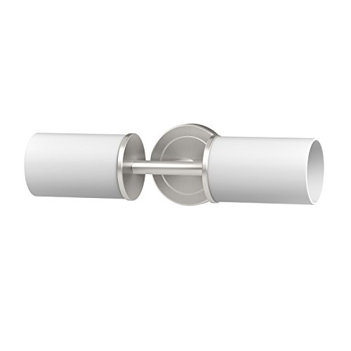 Image of Gatco 1684 Latitude II 2-Light Bathroom Vanity Sconce, Wall Mounted, Vertical or Horizontal Mount, Satin Nickel