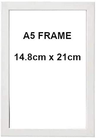 USL *Pack of 2* A5 White Frame for Photo Certificate Document Picture Framing. **Quantity Discounts Available** A5 White Frame UK Stock - Choose Pack Size (Pack of 2)