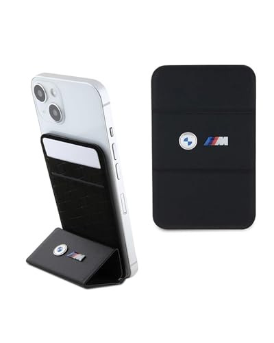 BMW M Portefeuille Magsafe PU Métal Logos – Noir