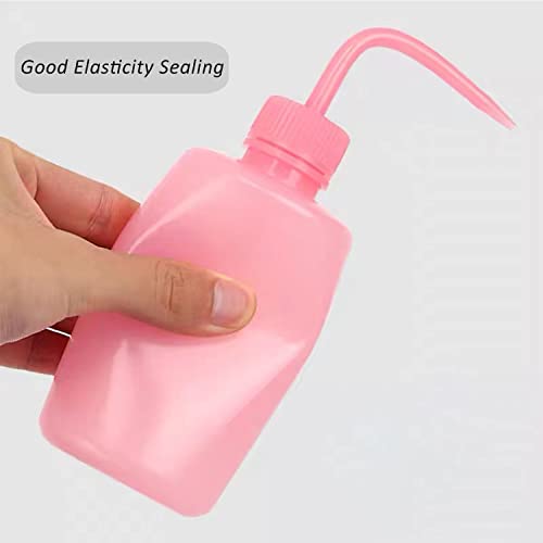 Tattoo Wash Bottle- Melphoe 2Pcs 250Ml Water Squirt Bottle Succulent Watering, Safety Rinse Bottle Watering Tools, Economy Plastic Squeeze Washing Bottle For Medical Lab, Tattoo Supplies, Irrigation Squeeze Sprinkling Can Wash Plant Bottle (Pink) #TOP2
