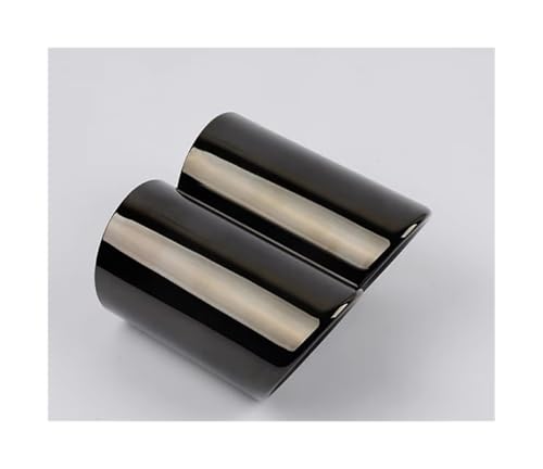 Tubo de escape para A3, A4 y TT 2009-2015, cubiertas de silenciador trasero en acero negro, 2Pcs