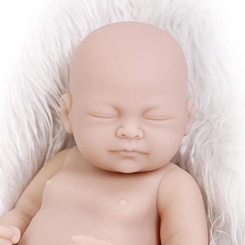 ZSooner Reborn-Puppen-Set, 27,9 cm, Geburtstagsgeschenk, DIY-Form, weiches Silikon, Simulation, volle Gliedmaße… – Bild 6