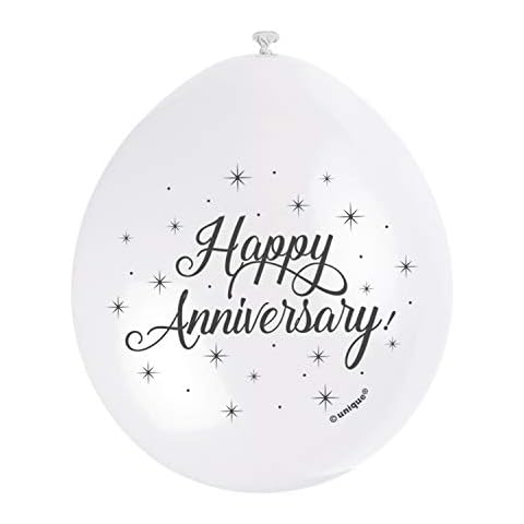 Elegant Happy Anniversary White Balloons Pack Cover