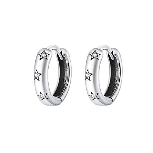 Bijoux en étoiles et boucles d'oreilles en argent pour offrir un cadeau