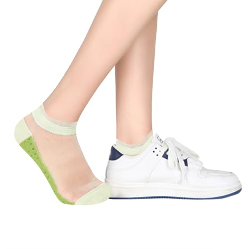Image of Benefeet Sox Sheer Socks for Women Girls Mesh Ankle Socks Transparent Mesh Lace Sock Cute Thin Nylon See Through Sock