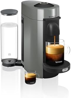 De'Longhi Nespresso Vertuo Plus Coffee and Espresso Maker by De'Longhi, Grey