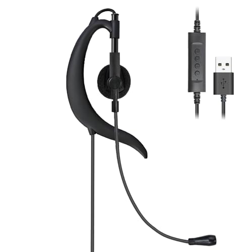 Écouteurs USB filaires légers pour éviter la fatigue des oreilles en visioconférence