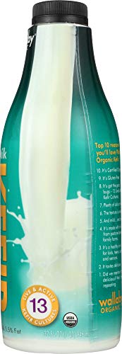 Wallaby Organic Plain Whole Milk Kefir, 32 Fl Oz