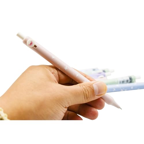 Set de 8 bolígrafos gel con mariposa y tinta negra miniatura 6