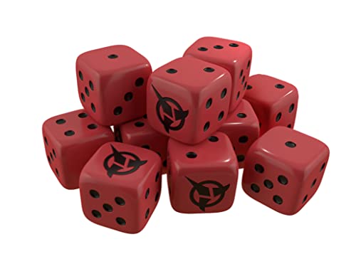 Gale Force Nine GF9ST007 - Star Trek Ascendancy: Dice Expansion - Klingon, 10 Würfel