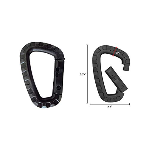 Ydmpro 2 Pack Molle Pouches - Tactical Compact Water-Resistant Utility Gadget Gear Edc Pouch Hanging Waist Bags(2 Pack Black) #TOP6