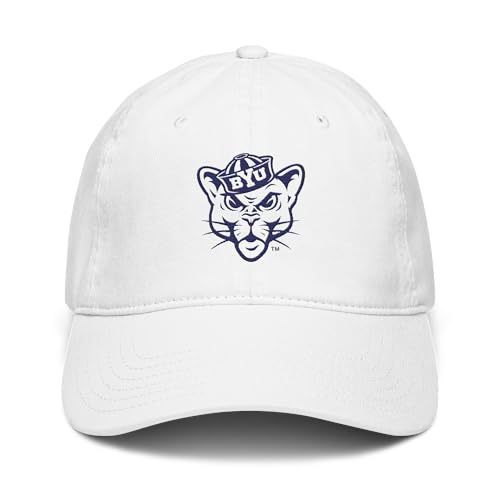Gorra de béisbol blanca ajustable BYU Cougars miniatura 2