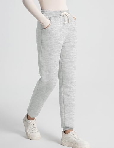 Flygo Women's Winter Warm Fleece Joggers Pants Sherpa Lined Athletic Active Sweatpants