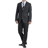 [Richard＆Neil] スーツ メンズ ブラック無地 ネイビー無地 洗える 2ツボタン 上下ウォッシャブル リクルート 就活 会社訪問 入園式 冠婚葬祭 礼服 披露宴 春夏 秋冬 30108210-10-AB5