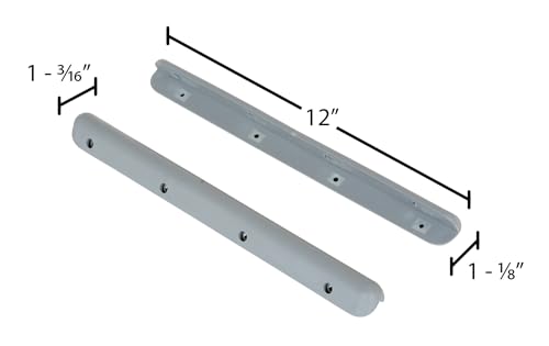 Image of Vestil SB-12 Plastic Corner & Surface Guard with Rubber Edges 12 Quantity 12 In. x 1-3 /16 In. x 1-1 /8 In. Gray
