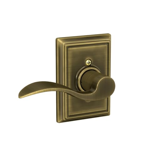 Image of SCHLAGE F10ACC609ADD Addison Collection Accent Passage Lever, Antique Brass