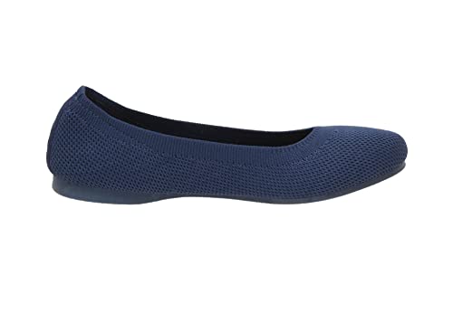 CUSHIONAIRE Women's Tyra Knit Flat with +Memory Foam and Wide Widths Available3