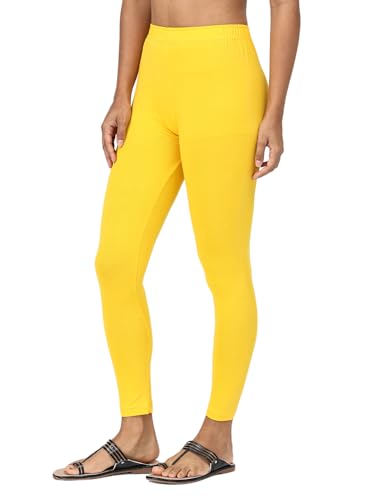 Image of Robinbosky Premium Stretchable Cotton Ankle Legging for Women | Suitable for Formal wear & Casual wear | High-End Elastic Makes The Leggings Squat Proof and Durable for Travel, Yoga, & Workout.