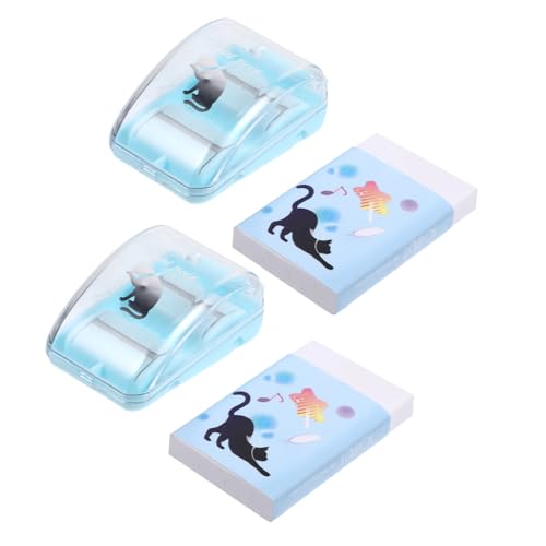 TEMPNAP 2セット 卓上消しカスコレクター 携帯用ミニローラー消しクリーナー 柔軟素材でを傷けず 大容量チップボックス付き や友人への に