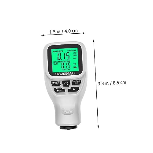 Medidor digital de grosor de pintura para automóviles con pantalla LCD retroiluminada miniatura 2