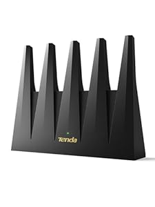 Tenda Wi-Fi 7 Router BE12 Pro – Dualband BE7200(5 GHz: 5765 Mbit/s, 2, 4 GHz: 1376 Mbit/s), 2x2, 5-G-Ports, 3xGigabit-Ports, Quad-Core-CPU, 4K-QAM, MLO, VPN, Highspeed-WLAN für Zuhause