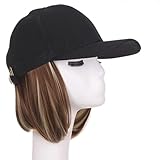 帽子付きウィッグ かつら キャップ サンバイザー フサフサ 短髪 女性 レディース おしゃれ 自然 便利 調節可能な留め具 髪の毛付き帽子 日常 写真 コスプレ 医療用 一体式 ショート ういっぐ ヘアー ハゲ (4C)