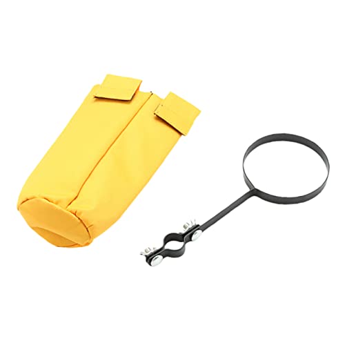 Yardwe Portable Drumstick Bag with Rack Durable Canvas Drumstick Storage Pouch for Easy Access and Protection for Drummers Practice Rooms and Performance Stages