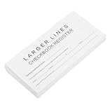 Compacts et portables : ces carnets de chèques ont un format pratique qui leur permet de se glisser facilement dans un classeur ou une pochette, ce qui les rend faciles à transporter et idéaux pour la gestion financière mobile, les chèques bancaires personnels et les protège-chéquiers
