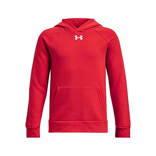 Sweat rouge Under Armour Rival Fleece idéal pour le sport au collège en taille L