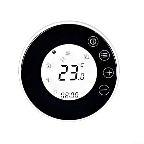 Termostato de calefacción inteligente, controlador de temperatura programable compatible con aplicación Tuya, función de bloqueo de seguridad para suelo de agua y calefacción eléctrica(1)