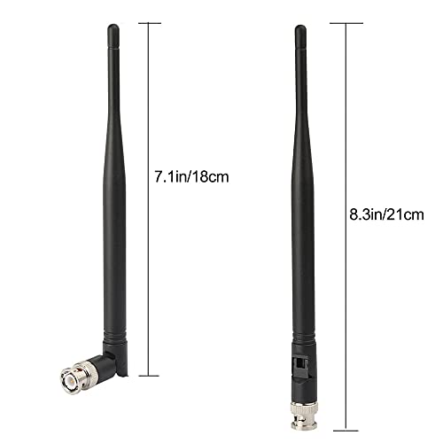 Eightwood 433MHz Antenne UHF Antenne 400MHz-900MHz 3.5dBi BNC Radioantenne 2Pcs für Ham Radio Amateurfunk Alinco Icom Uniden Scanner Handfunkgerät
