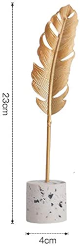 Estatua Decorativa de Hojas de Hierro 23 cm miniatura 2